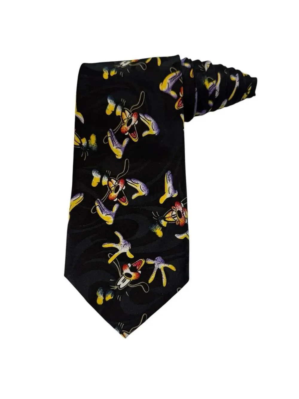 Disney Mickey Unlimited Balancine Goofy Faces Vintage Novelty Necktie